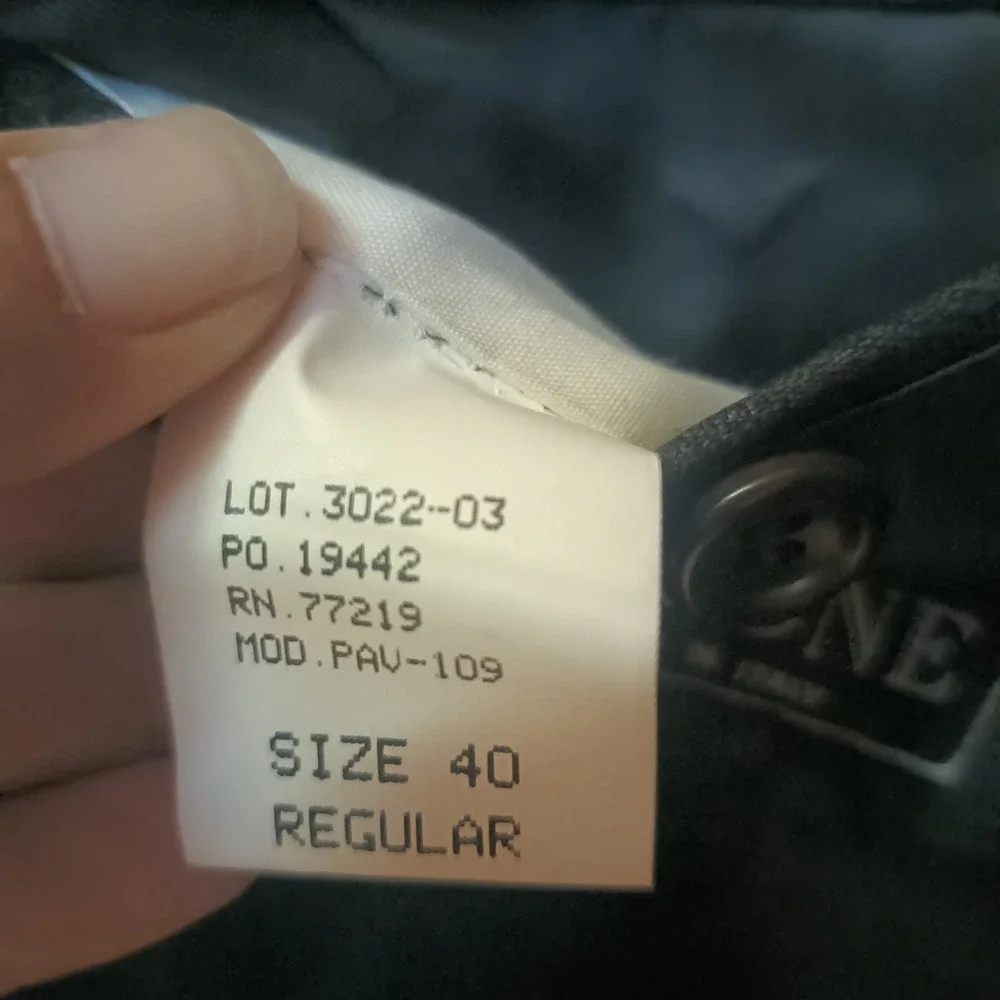 Pavone Reda Men's 40R Charcoal Gray‎ 100% Wool Serge Twill Blazer Made In Italy